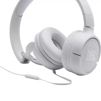 JBL Tune 500 balta, Vadu, 20 - 20000 Hz, Mūzika, 148 g, Austiņas, Balta