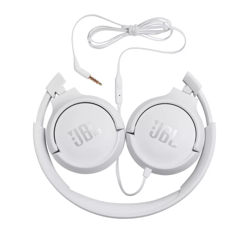 JBL Tune 500 balta, Vadu, 20 - 20000 Hz, Mūzika, 148 g, Austiņas, Balta