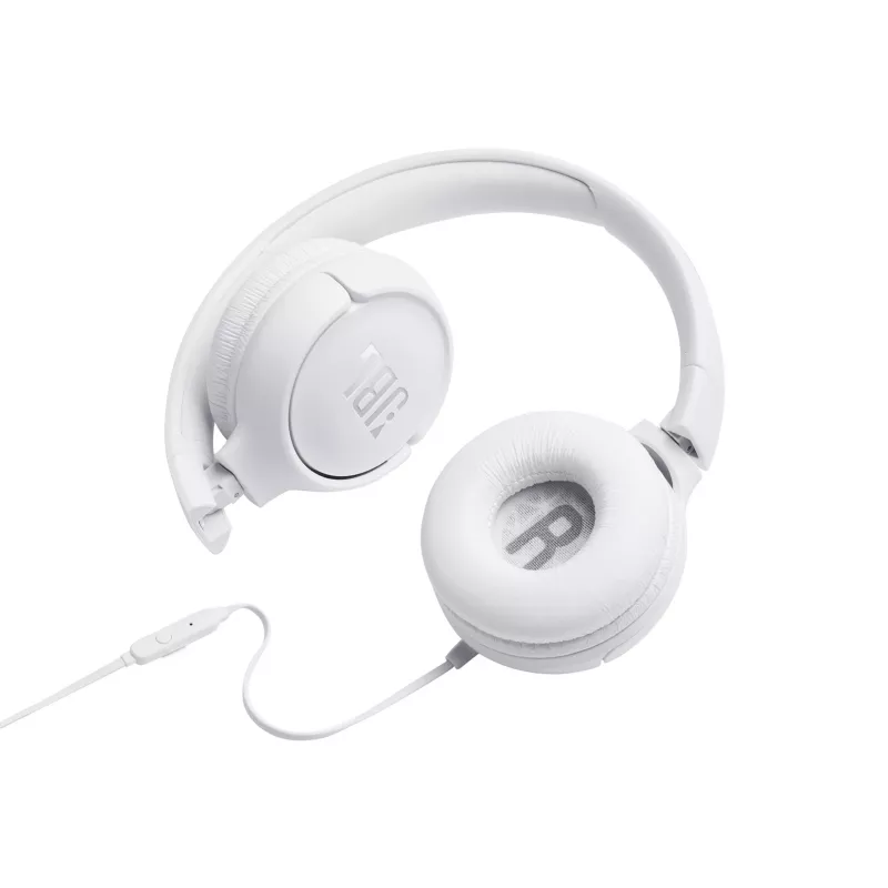 JBL Tune 500 balta, Vadu, 20 - 20000 Hz, Mūzika, 148 g, Austiņas, Balta