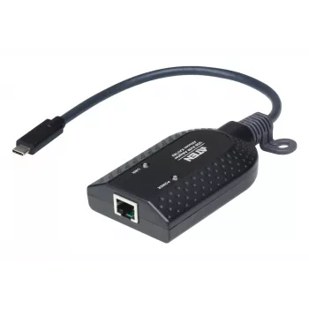 ATEN USB-C Virtual Media KVM Adapter KA7183-AX USB tastatūras un peles adapteris melns