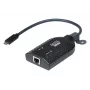 ATEN USB-C Virtual Media KVM Adapter KA7183-AX USB tastatūras un peles adapteris melns