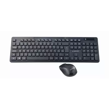 Gembird KBS-WCH-03-DE tastatūra un pele iekļauta universāla RF bezvadu QWERTZ vācu melna