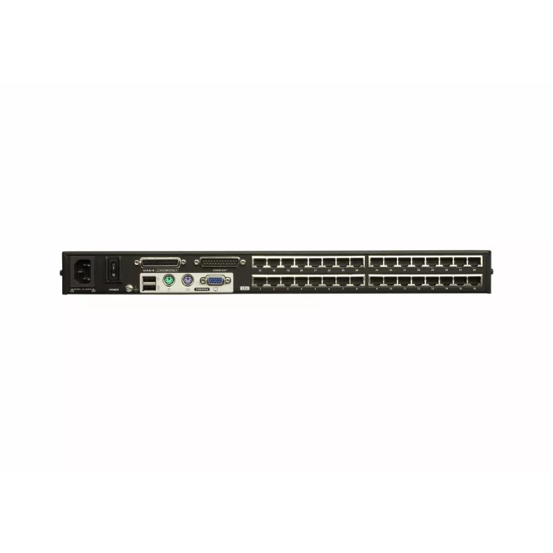 ATEN 32 portu Cat 5e/6 KVM slēdzis, 1920 x 1200 pikseļi, Ethernet LAN, Full HD, uzstādīšana statnē, 4,8 W, 1U