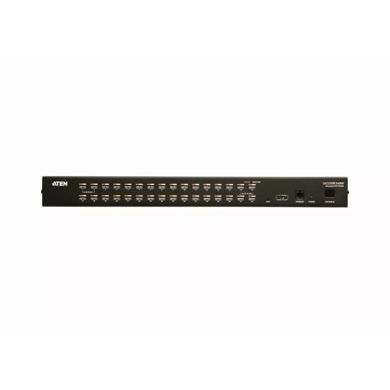 ATEN 32 portu Cat 5e/6 KVM slēdzis, 1920 x 1200 pikseļi, Ethernet LAN, Full HD, uzstādīšana statnē, 4,8 W, 1U