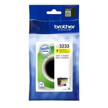 Kasetne Brother LC-3233Y dzeltena 1500 lpp DCP-J1100DW/MFC-J1300DW