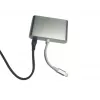 Microconnect LIGHT-HUB4 interfeisa centrmezgls Lightning 480 Mbit/s Sudrabains
