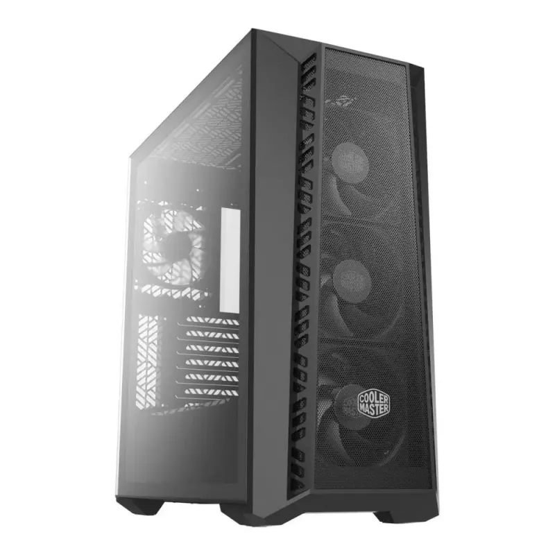Korpuss COOLER MASTER MASTERBOX 520 MESH MelnsOUT EDITION MidiTower melns