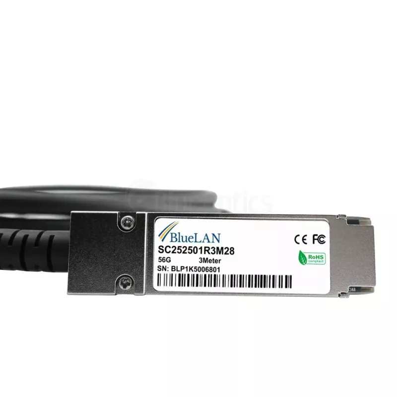 BlueOptics MC2207130-0A1-BL InfiniBand optiskās šķiedras kabelis 2m QSFP vīrietis-vīrietis