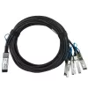 BlueOptics MCP7F00-A003R30L InfiniBand optiskās šķiedras kabelis 3 m QSFP28 4xSFP28 melns