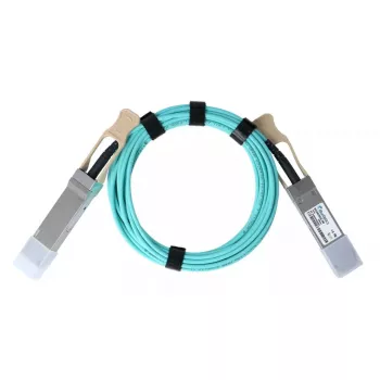 Tīkla kabelis BlueOptics MFA1A00-C003-TG-BO QSFP28 AOC 3m Tirkīzzils