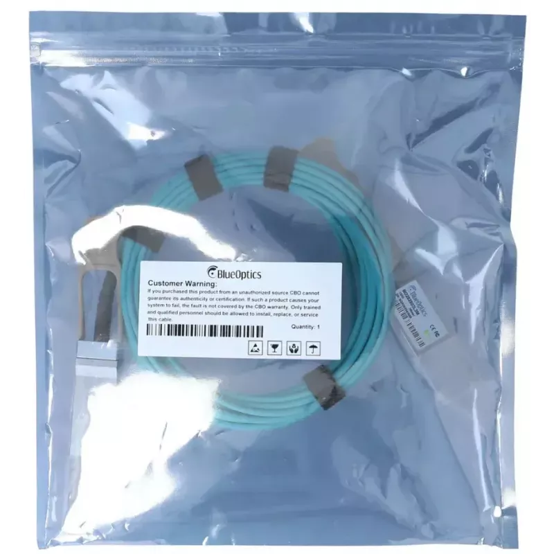 InfiniBand/optiskās šķiedras kabelis BlueOptics MFA1A00-E01A-BO 2 m QSFP28