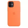 Vāciņš Apple iPhone 12 mini Silikona futrālis ar MagSafe Kumquat