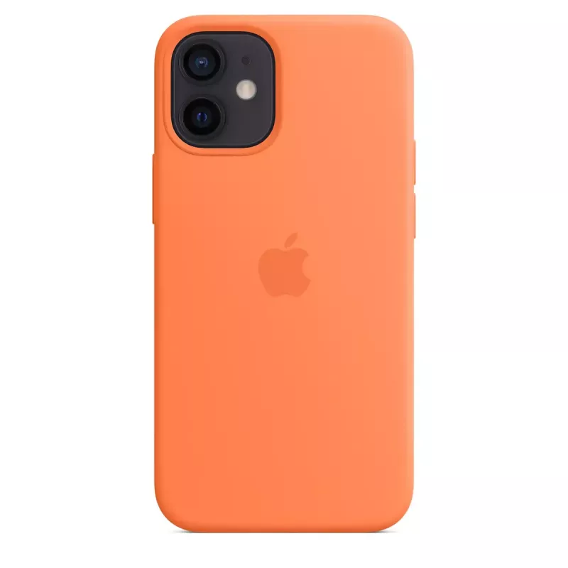 Vāciņš Apple iPhone 12 mini Silikona futrālis ar MagSafe Kumquat