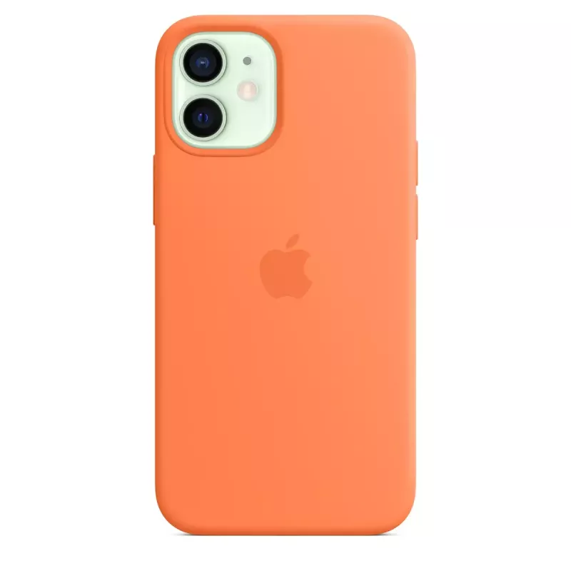 Vāciņš Apple iPhone 12 mini Silikona futrālis ar MagSafe Kumquat