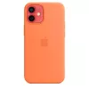 Vāciņš Apple iPhone 12 mini Silikona futrālis ar MagSafe Kumquat