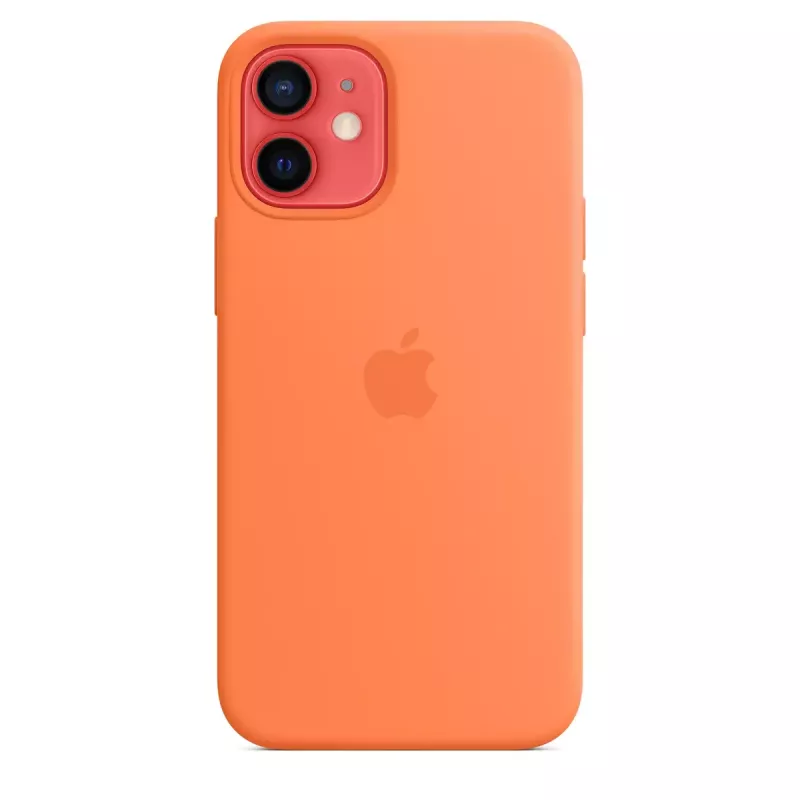 Vāciņš Apple iPhone 12 mini Silikona futrālis ar MagSafe Kumquat