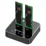 CoreParts MS-CLONER-SATA atmiņas diska dokstacija USB 3.2 Gen 2 (3.1 Gen 2) C tipa melna