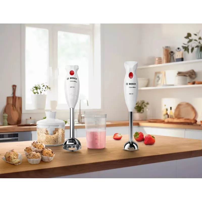 Bosch MSM24500 blenderis Iegremdējamais blenderis 400 W Sarkans, Balts