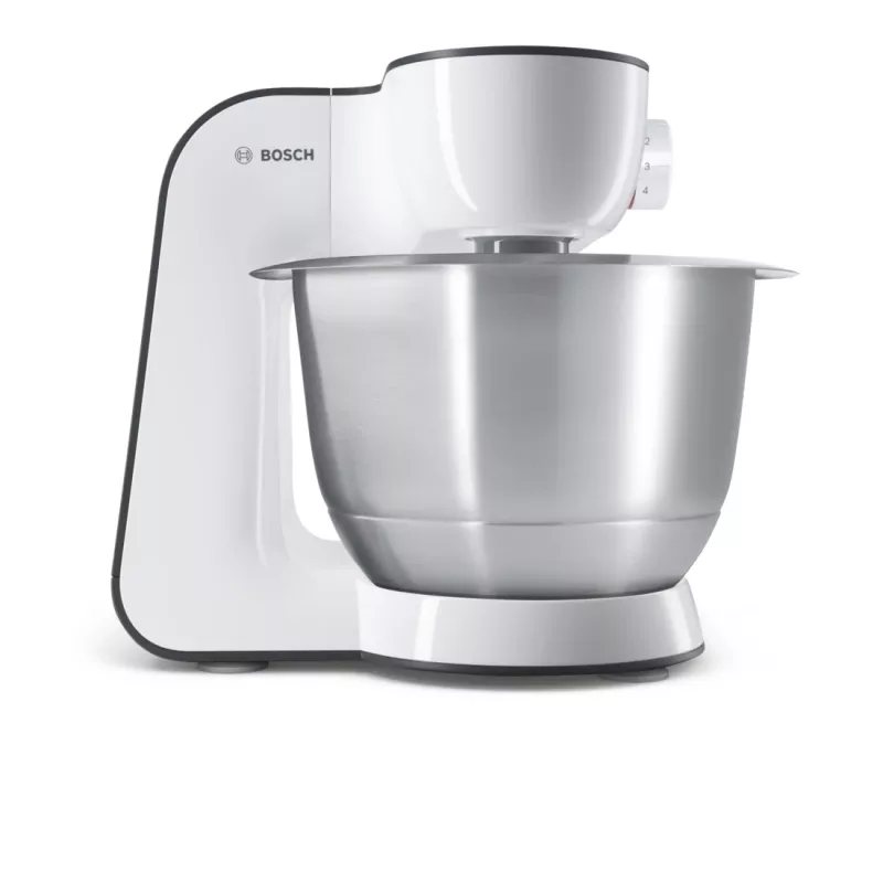 Bosch MUM5 Start Line universālais virtuves kombains 800 W 3,9 L oranžs, sudrabains, caurspīdīgs, balts