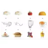 Bosch MUM5 Start Line universālais virtuves kombains 800 W 3,9 L oranžs, sudrabains, caurspīdīgs, balts