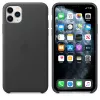 Apple iPhone 11 Pro Max ādas maciņš melnā krāsā