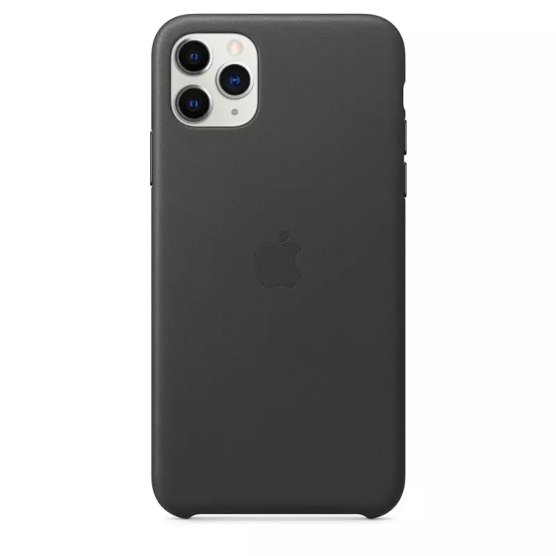 Apple iPhone 11 Pro Max ādas maciņš melnā krāsā