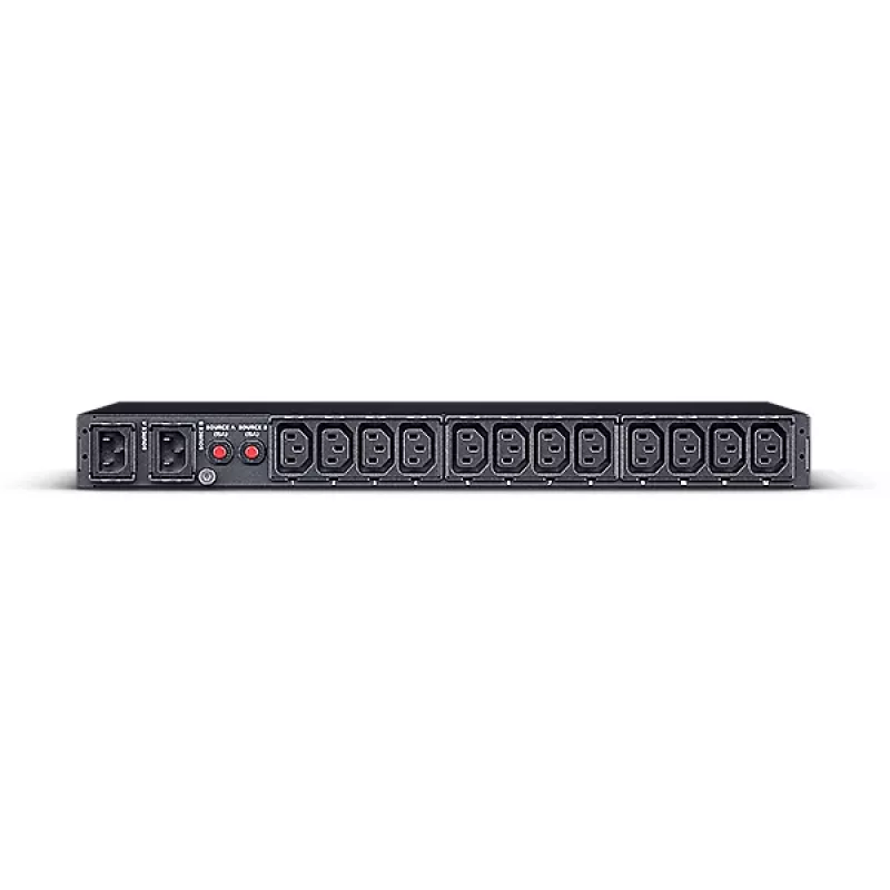 CyberPower PDU24004 strāvas sadales bloks (PDU) 12 maiņstrāvas kontaktligzda(s) 1U Melns