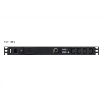 Pamata mērīšanas PDU ATEN PE1118SG 1U 18 AC kontaktligzdas ar pārsprieguma aizsardzību