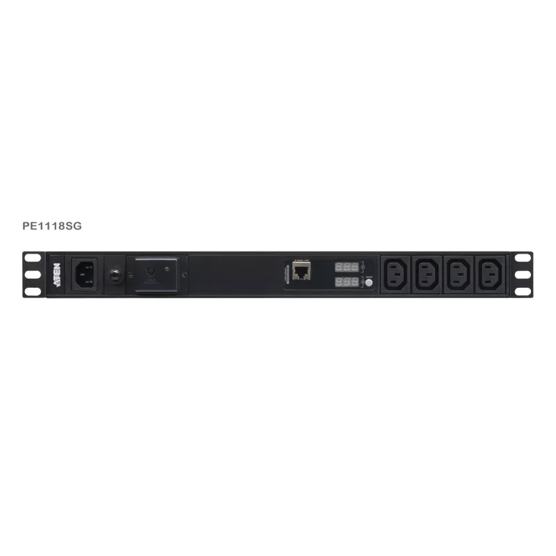 Pamata mērīšanas PDU ATEN PE1118SG 1U 18 AC kontaktligzdas ar pārsprieguma aizsardzību