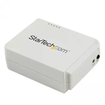 StarTech.com 1 porta USB bezvadu N tīkla drukas serveris ar 10/100 Mbps Ethernet portu - 802.11 b/g/n