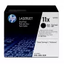 HP 11X 2-paku augstas ražības melnās oriģinālās LaserJet tonera kasetnes, 2 gab.