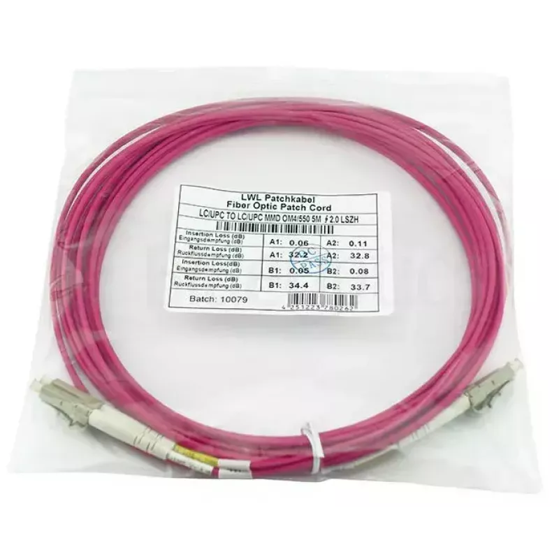 BlueOptics QK733A-BO InfiniBand optiskās šķiedras kabelis 2 m 2x LC Violeta