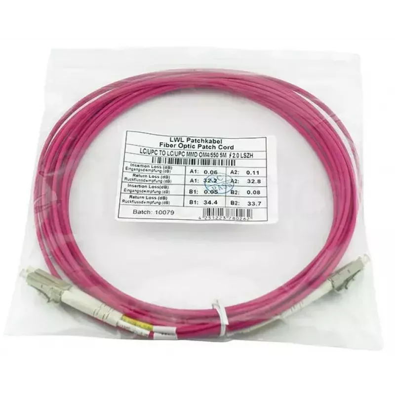 BlueOptics QK734A-BO InfiniBand optiskās šķiedras kabelis 5 m LC OM4