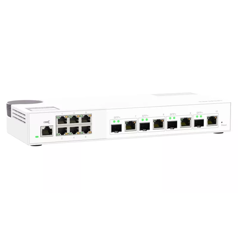 QNAP QSW-M2106-4C tīkla slēdzis Pārvaldāms L2 2.5G Ethernet (100/1000/2500) Balts