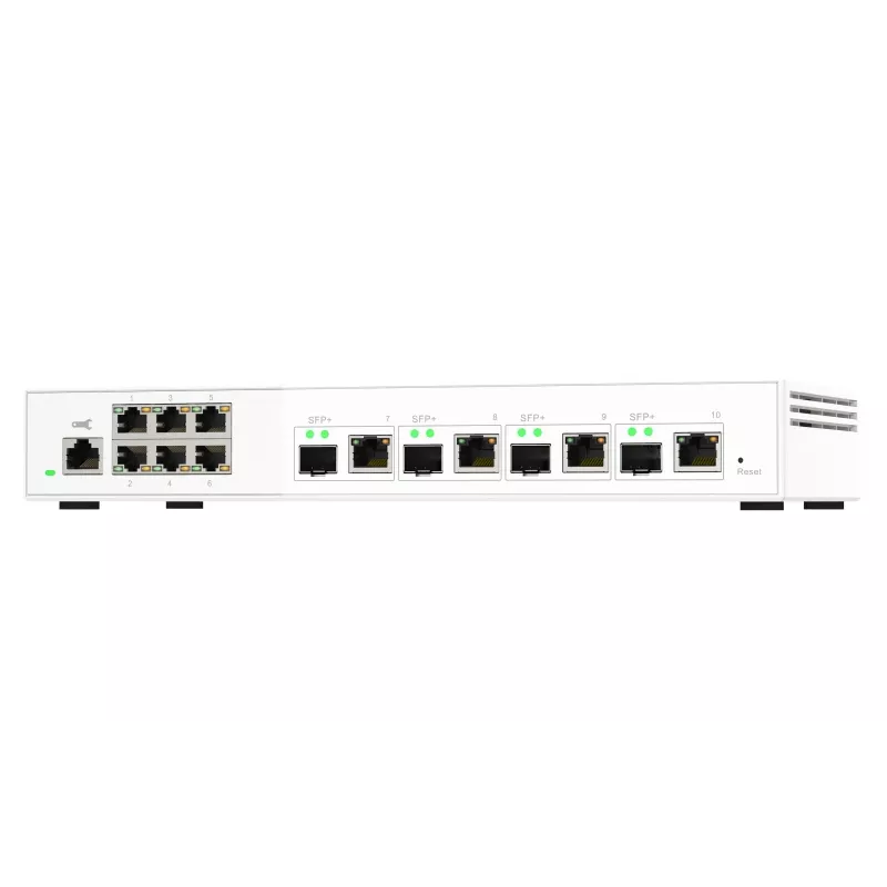 QNAP QSW-M2106-4C tīkla slēdzis Pārvaldāms L2 2.5G Ethernet (100/1000/2500) Balts