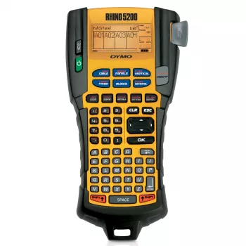 DYMO RHINO 5200 Industrial Label Maker | Labelling Machine Kit Case | Time-Saving Hot KeysPrints FastDurable Label Maker For Job Sites and Heavy-Duty Labelling Jobs | UK Plug