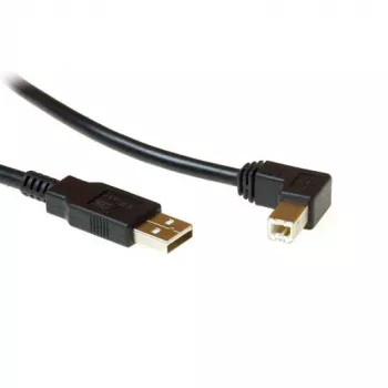 USB 2.0 A vīr. - USB B vīr. (leņķa) 1,80 m, ACT, SB2408
