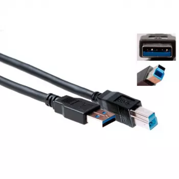 USB kabelis ACT USB 3.2 Gen1 A vīrišķais - USB B vīrišķais 2,00 m