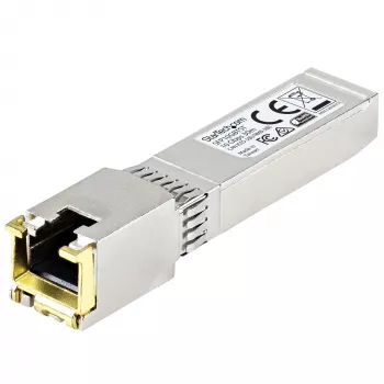 StarTech.com MSA saderīgs SFP+ raiduztvērēja modulis - 10GBASE-T~MSA nekodēts SFP+ modulis - 10GBASE-T - SFP uz RJ45 Cat6/Cat5e - 10GE gigabitu Ethernet SFP+ - RJ-45 30m