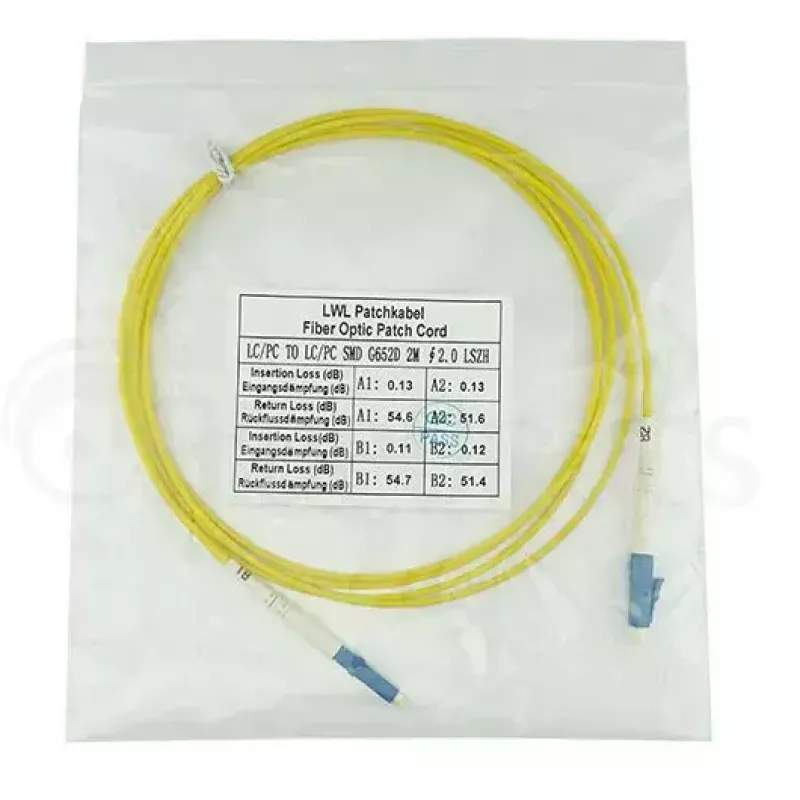 BlueOptics SFP2121BU20MK InfiniBand optiskās šķiedras kabelis 20 m LC Dzeltens