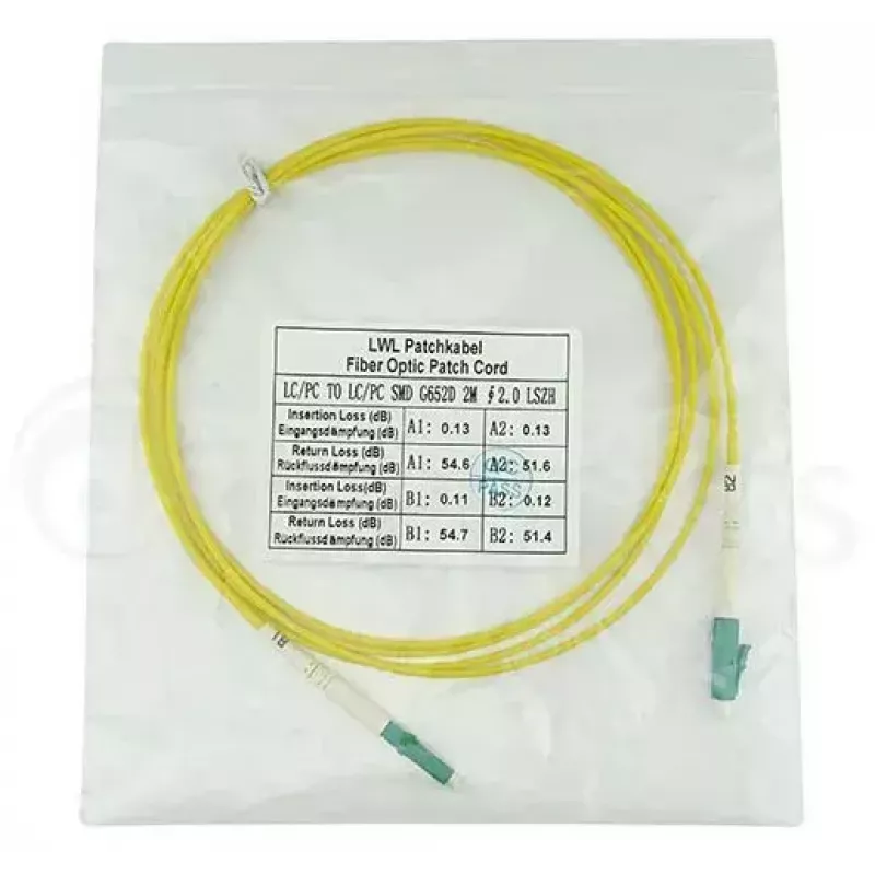 BlueOptics SFP2121BU3MM InfiniBand optiskās šķiedras kabelis 3 m LC Dzeltens