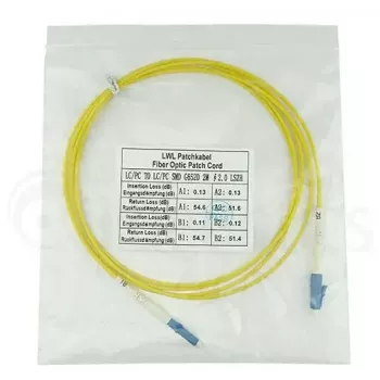 BlueOptics SFP2121BU50MK InfiniBand optiskās šķiedras kabelis 50 m LC Dzeltens
