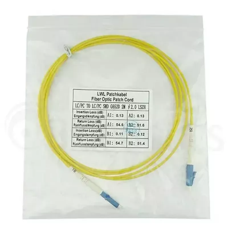 BlueOptics SFP2121BU50MK InfiniBand optiskās šķiedras kabelis 50 m LC Dzeltens