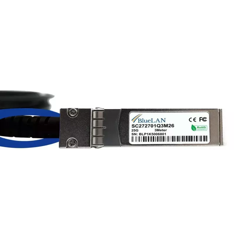 SFP28 DAC kabelis BlueOptics SFP28-DAC-0.5M-IT 0.5m vīrišķais savienotājs