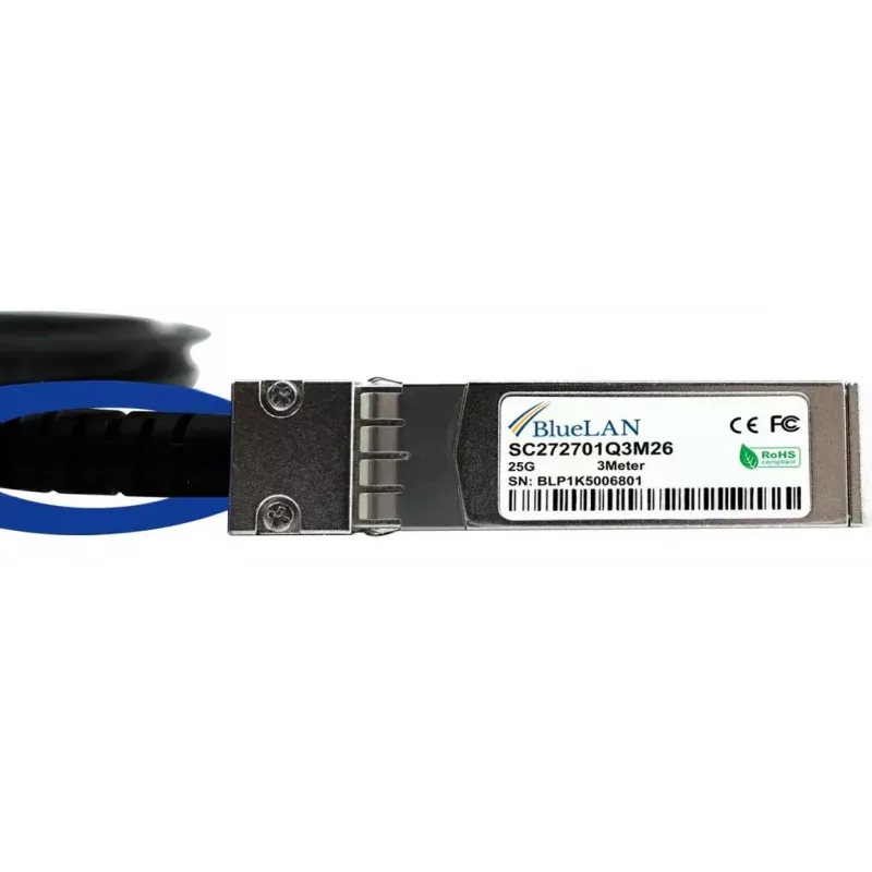 SFP28 DAC kabelis BlueOptics SFP28-DAC-3M-LO-BL 3m Male/Male