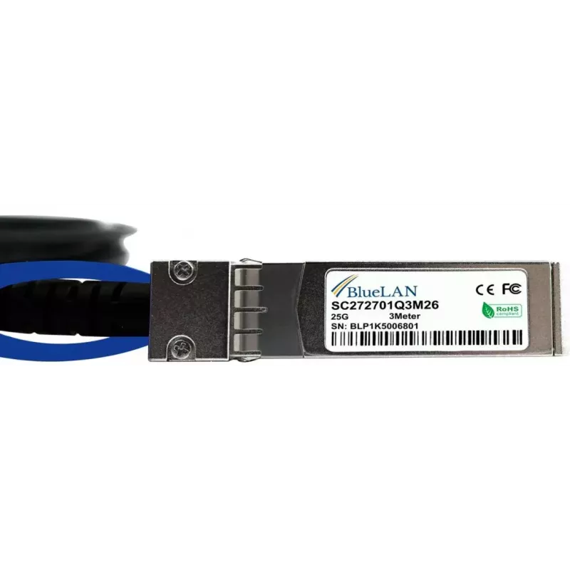 SFP28 DAC kabelis BlueOptics SFP28-DAC-3M-SO 3m vīr./vīr.