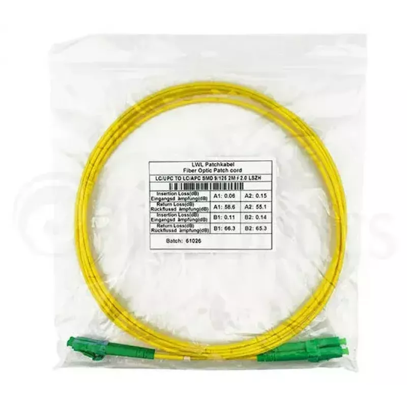 BlueOptics SFP3131BU10MM InfiniBand optiskās šķiedras kabelis 10 m LC Dzeltens