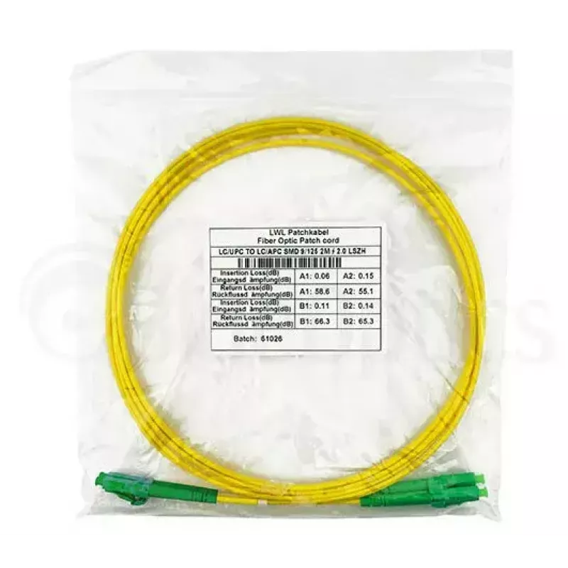 BlueOptics SFP3131BU15MM InfiniBand optiskās šķiedras kabelis 15 m LC dzeltens