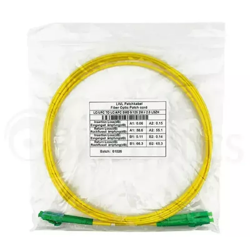 BlueOptics SFP3131BU2MM InfiniBand optiskās šķiedras kabelis 2 m LC Dzeltens