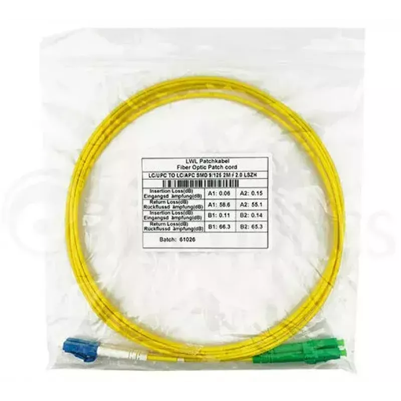 BlueOptics SFP3131BU2MS InfiniBand optiskās šķiedras kabelis 2 m LC dzeltens